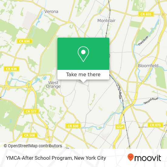 Mapa de YMCA-After School Program