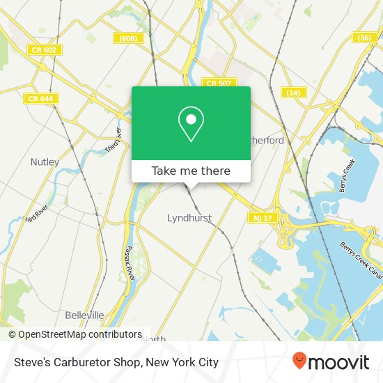 Mapa de Steve's Carburetor Shop