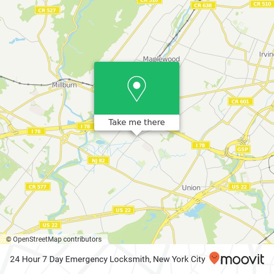 Mapa de 24 Hour 7 Day Emergency Locksmith