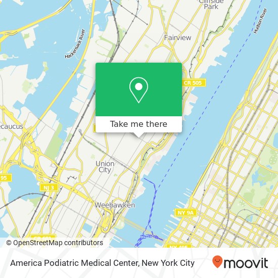 America Podiatric Medical Center map