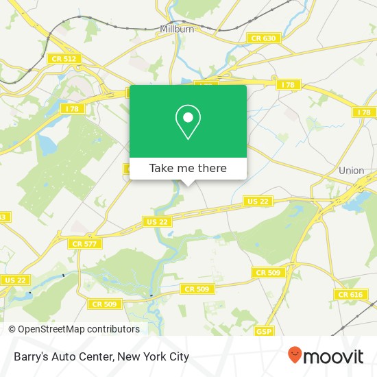Barry's Auto Center map