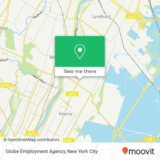 Globe Employment Agency map