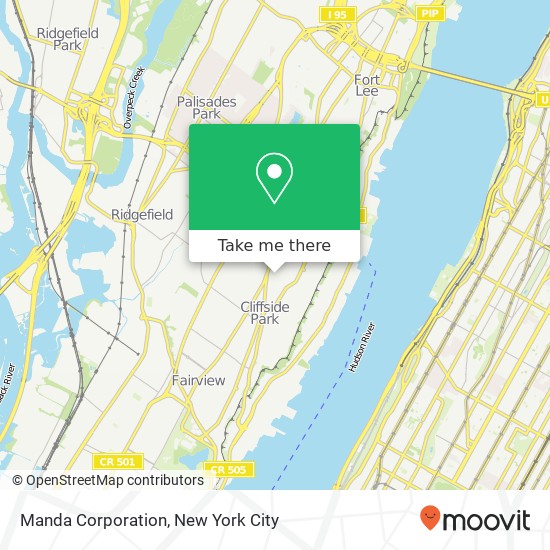Manda Corporation map