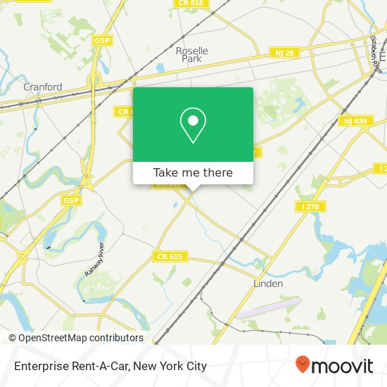 Mapa de Enterprise Rent-A-Car