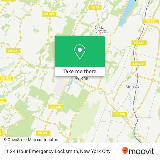 1 24 Hour Emergency Locksmith map