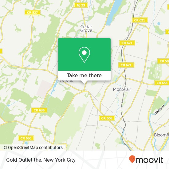 Gold Outlet the map