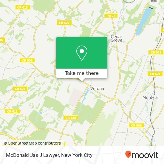 McDonald Jas J Lawyer map