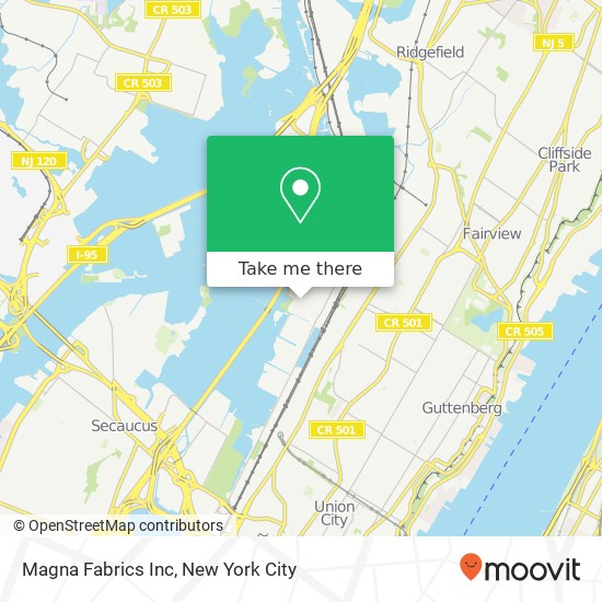 Mapa de Magna Fabrics Inc