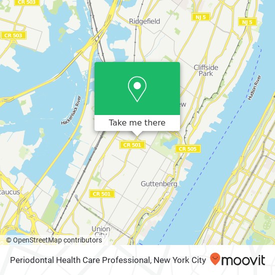 Periodontal Health Care Professional map