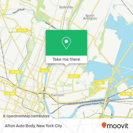 Afton Auto Body map