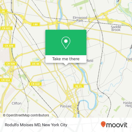 Rodulfo Moises MD map