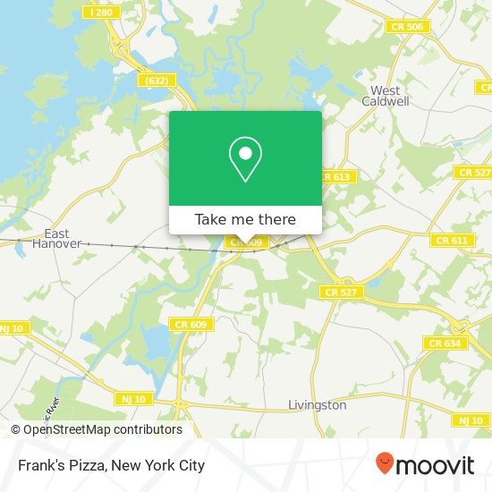 Frank's Pizza map