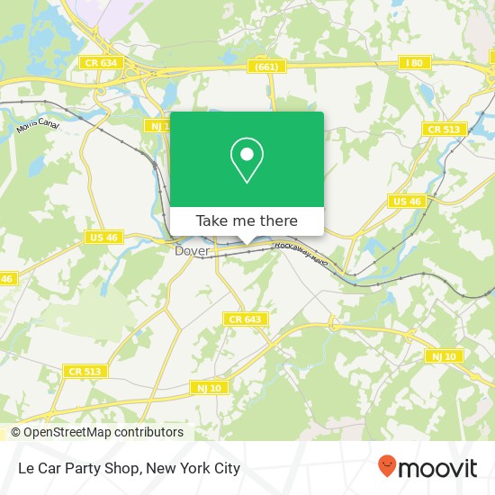 Le Car Party Shop map