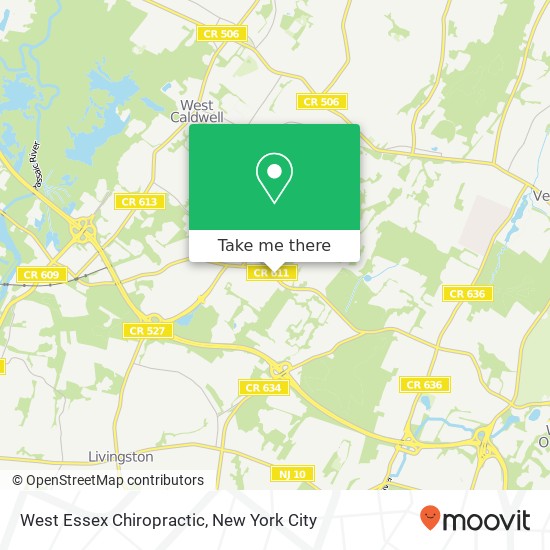 West Essex Chiropractic map