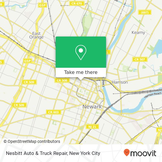 Mapa de Nesbitt Auto & Truck Repair