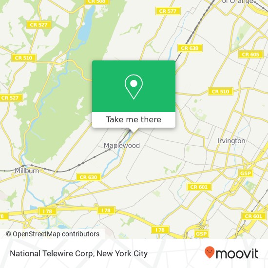 Mapa de National Telewire Corp