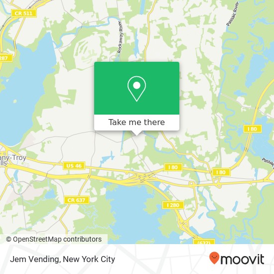 Jem Vending map