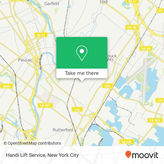 Handi Lift Service map