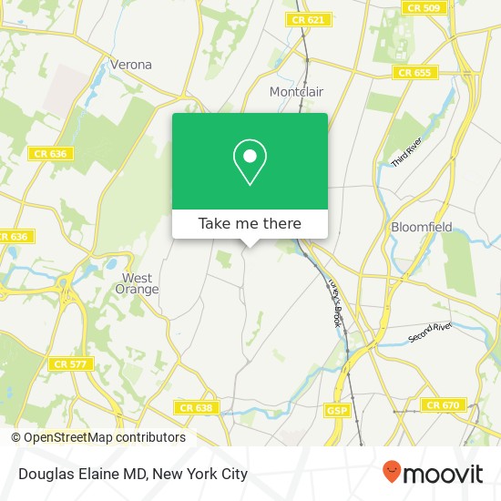 Douglas Elaine MD map