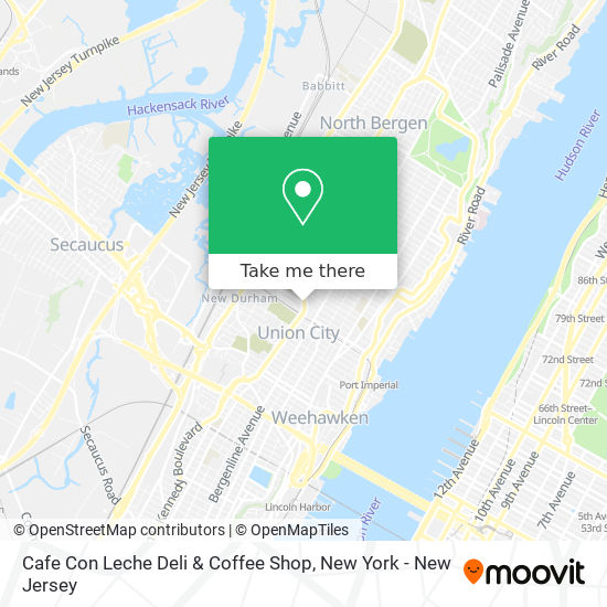 Cafe Con Leche Deli & Coffee Shop map