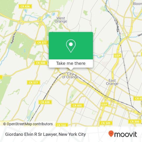 Mapa de Giordano Elvin R Sr Lawyer