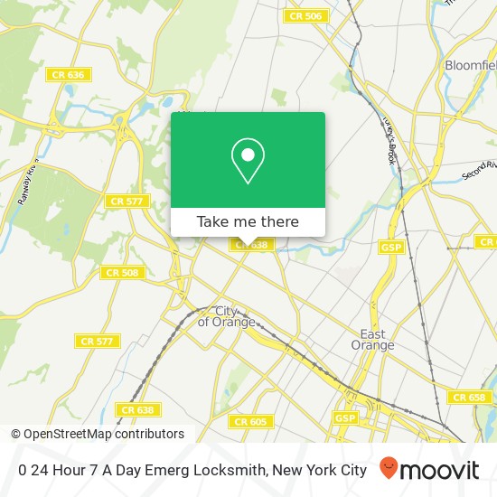 0 24 Hour 7 A Day Emerg Locksmith map