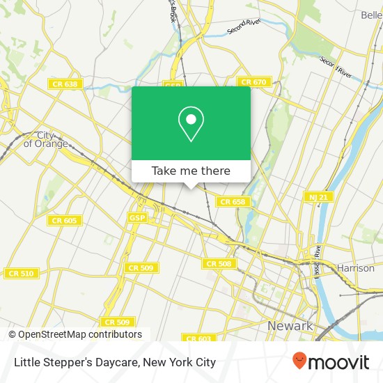 Mapa de Little Stepper's Daycare