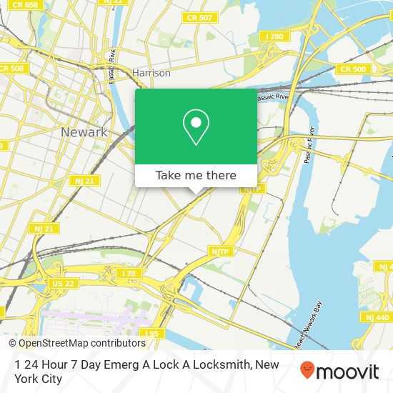 1 24 Hour 7 Day Emerg A Lock A Locksmith map