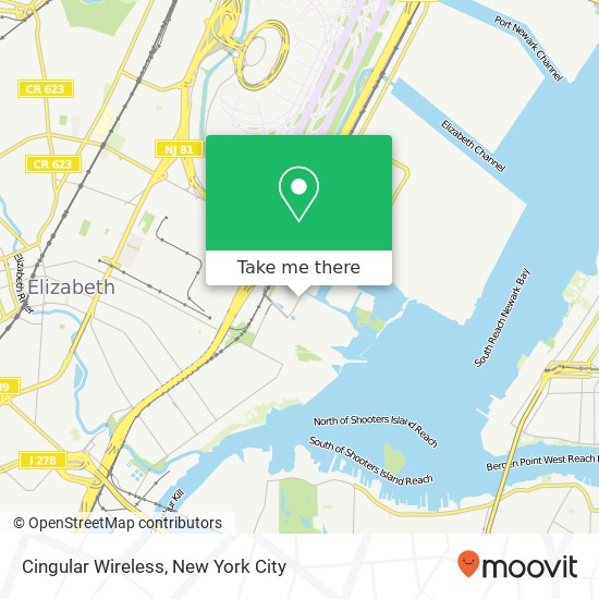 Cingular Wireless map