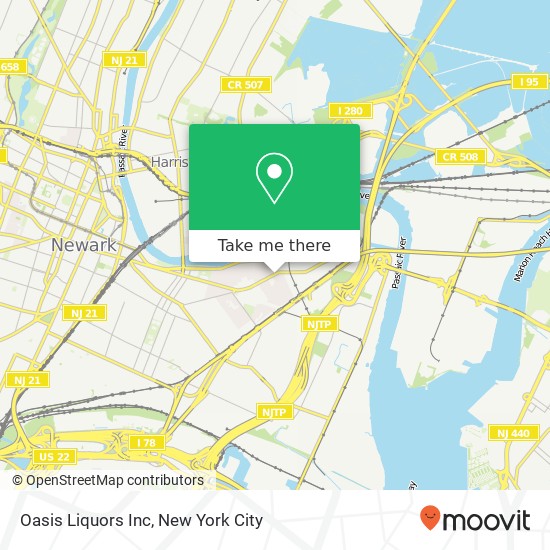 Oasis Liquors Inc map