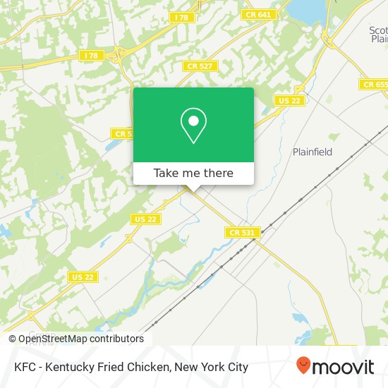 Mapa de KFC - Kentucky Fried Chicken