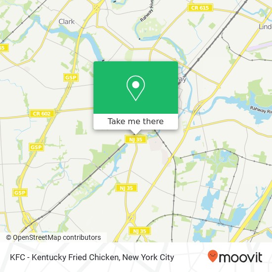 KFC - Kentucky Fried Chicken map