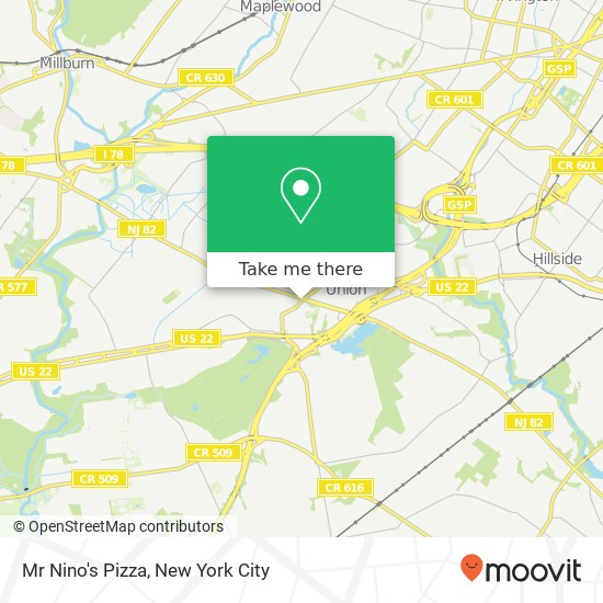 Mr Nino's Pizza map