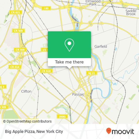 Mapa de Big Apple Pizza