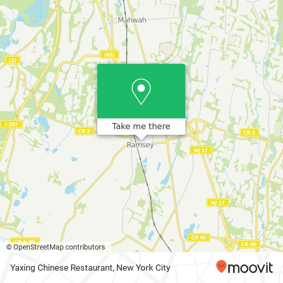 Mapa de Yaxing Chinese Restaurant