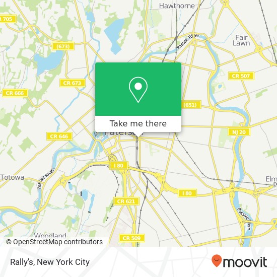 Rally's map