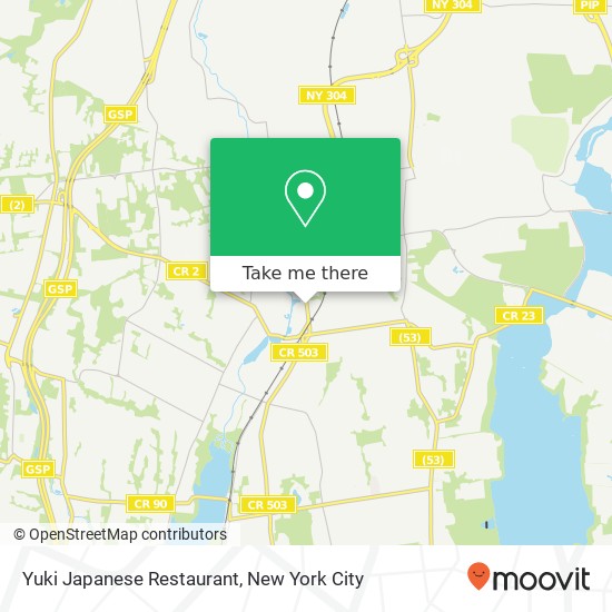 Mapa de Yuki Japanese Restaurant