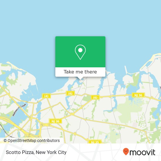 Scotto Pizza map