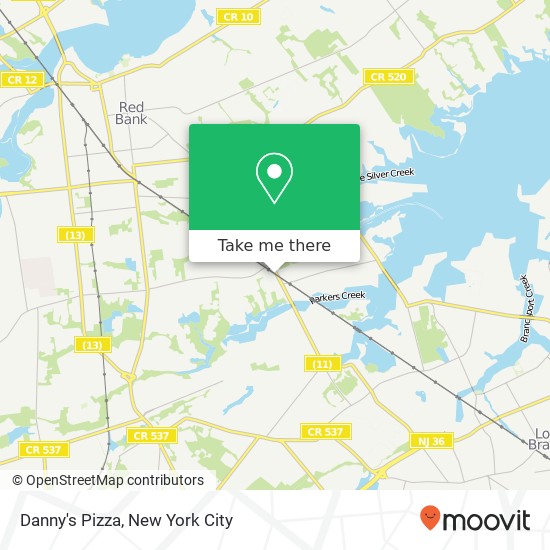 Danny's Pizza map
