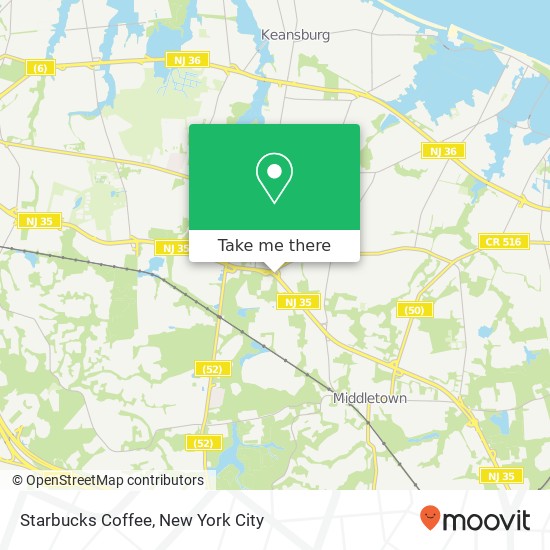 Mapa de Starbucks Coffee