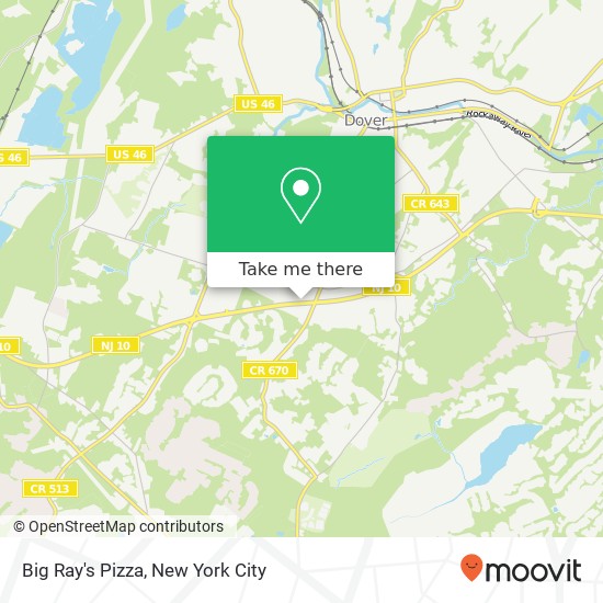 Mapa de Big Ray's Pizza