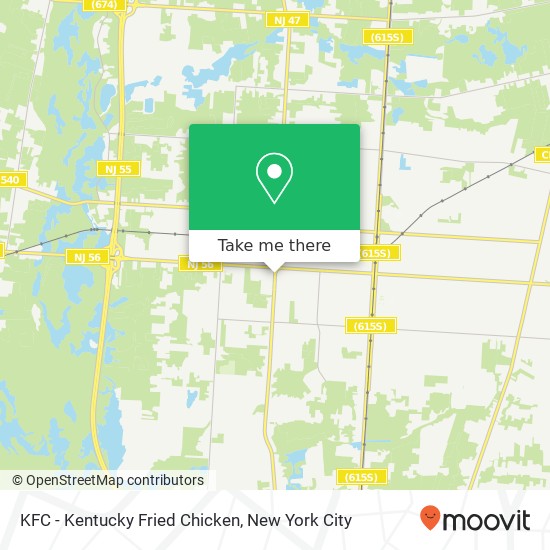 Mapa de KFC - Kentucky Fried Chicken