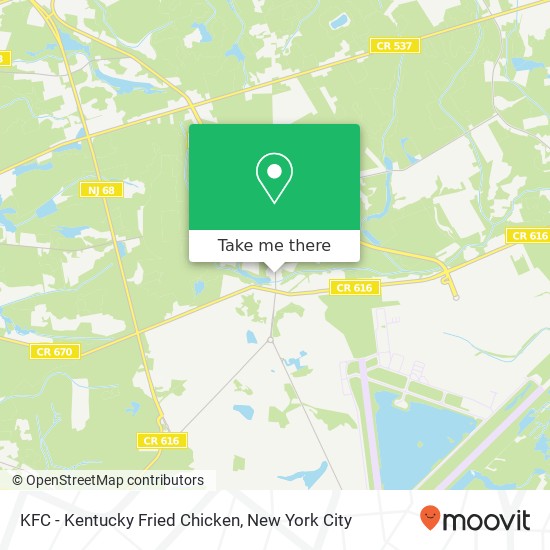 Mapa de KFC - Kentucky Fried Chicken