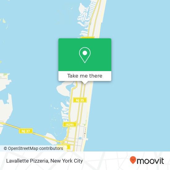 Mapa de Lavallette Pizzeria