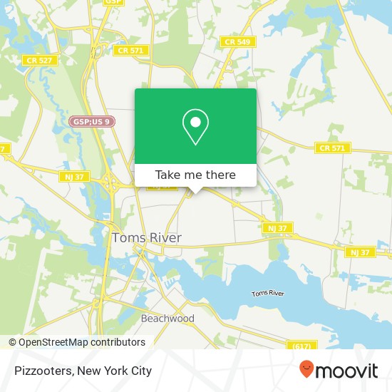 Pizzooters map