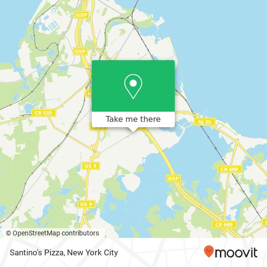 Santino's Pizza map