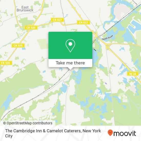 Mapa de The Cambridge Inn & Camelot Caterers