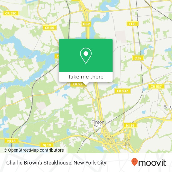 Charlie Brown's Steakhouse map