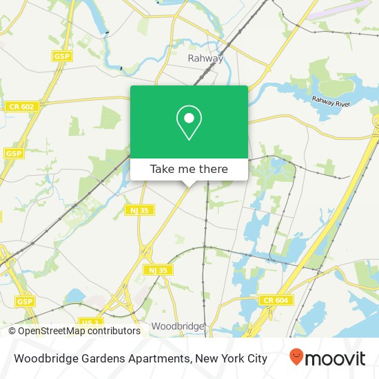Woodbridge Gardens Apartments map