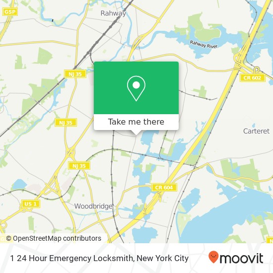 1 24 Hour Emergency Locksmith map